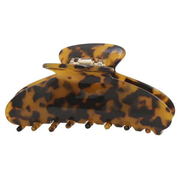 CURVE WIDE PATTERN DESIGN HAIR CLAW CLIP