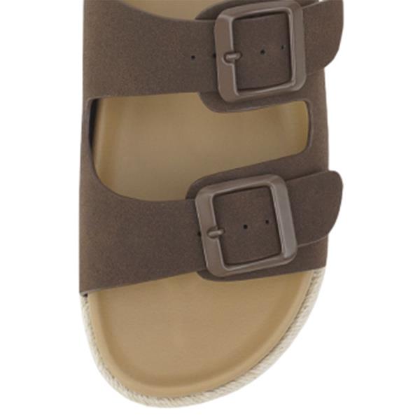 DOUBLE BUCKLE ESPADRILLE SLIDE SANDAL 18 PAIRS
