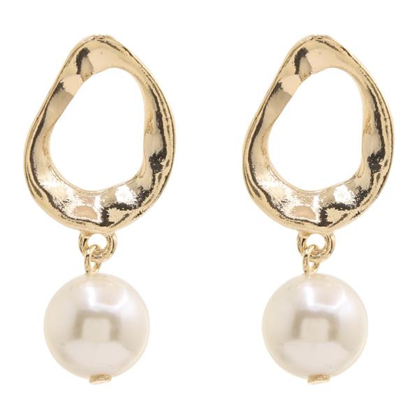 SODAJO PEARL DANGLE GOLD DIPPED EARRING