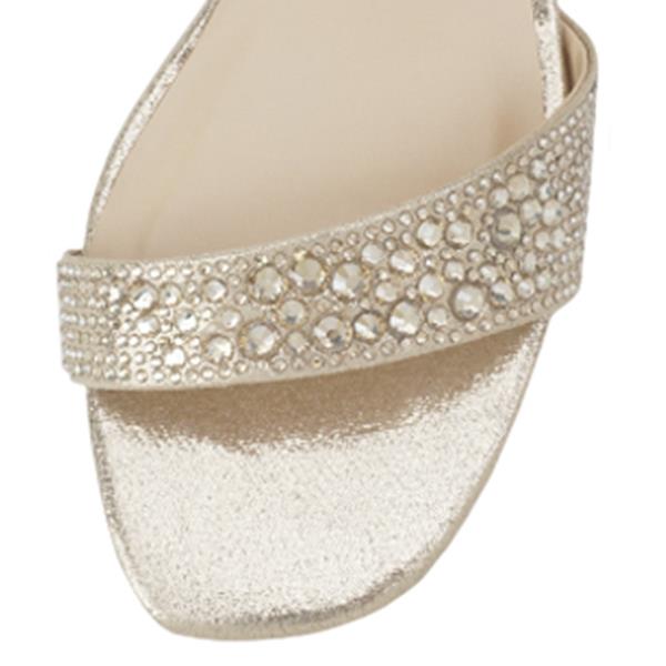 RHINESTONE ANKLE LOW BLOCK HEEL 18 PAIRS