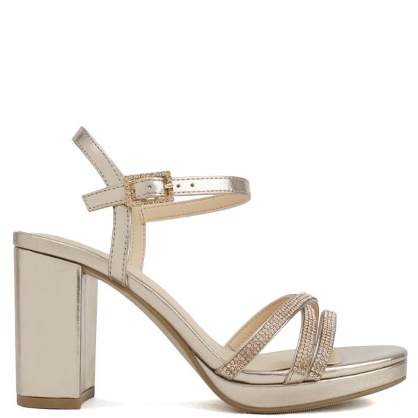 RHINESTONE STRAP ANKLE CURVE HEEL 18 PAIRS