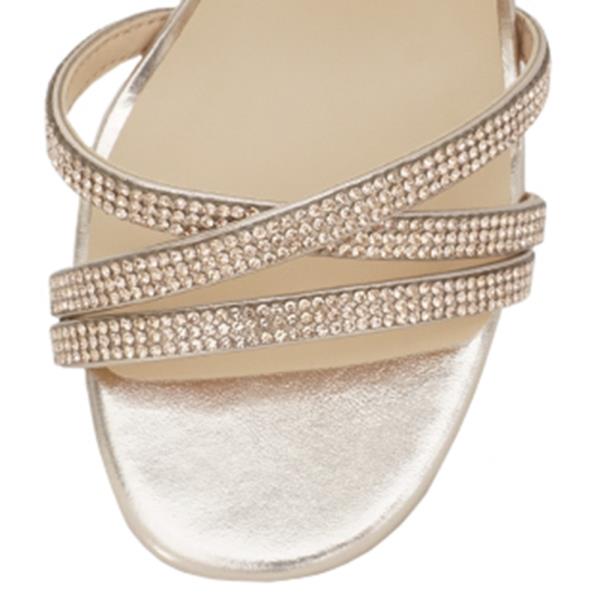 RHINESTONE STRAP ANKLE CURVE HEEL 18 PAIRS