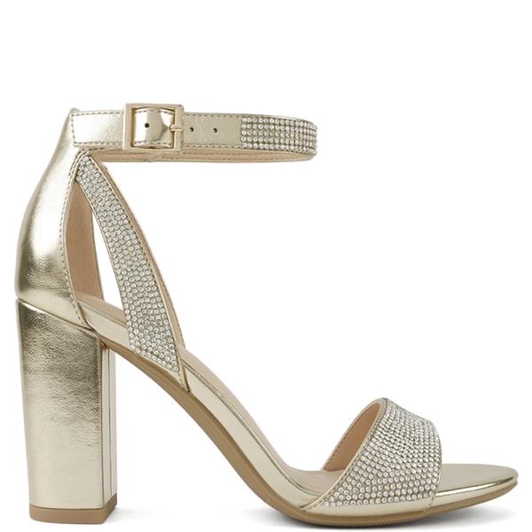 RHINESTONE ANKLE STRAP HEEL 16 PAIRS