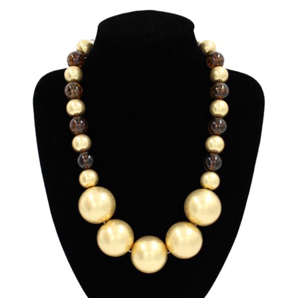 BEADED STATEMENT NECKLACE