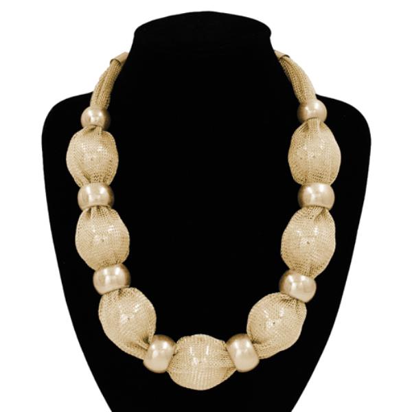 BEADED STATEMENT NECKLACE