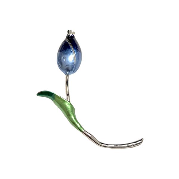 ENAMEL FLORAL BROOCH