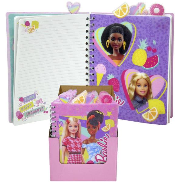 BARBIE 4 TABBED SPIRAL 96PG JOURNAL