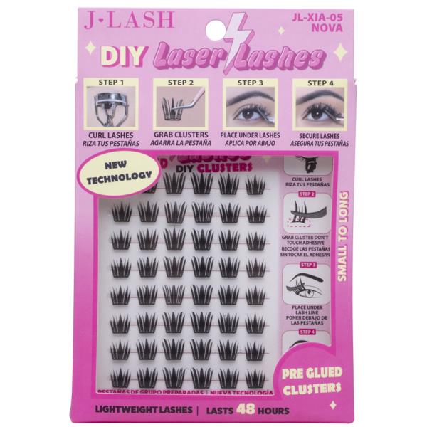 J LASH NOVA DIY PRE GLUED LASER LASHES SET
