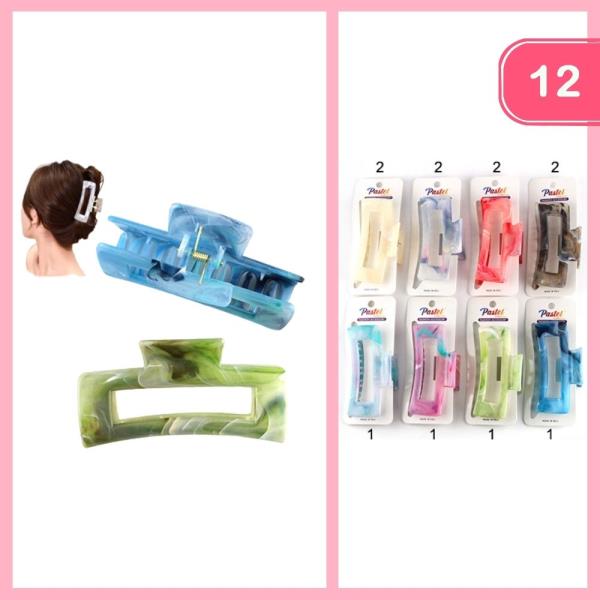 MARBEL HAIR CLAW CLIP (12 UNITS)