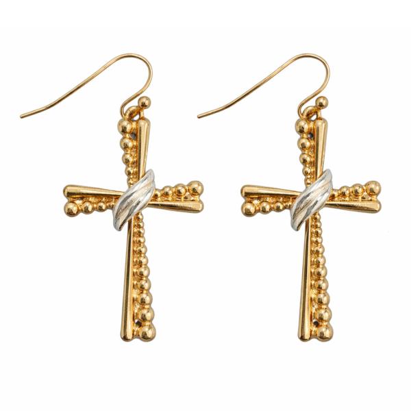 METAL KNOT DROP EARRING