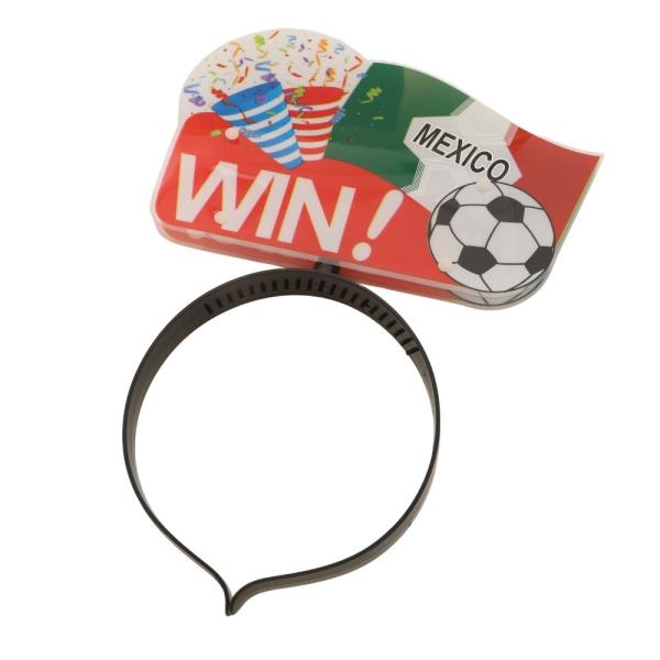 SOCCER FLAG WIN MEXICO LIGHT ON HEADBAND