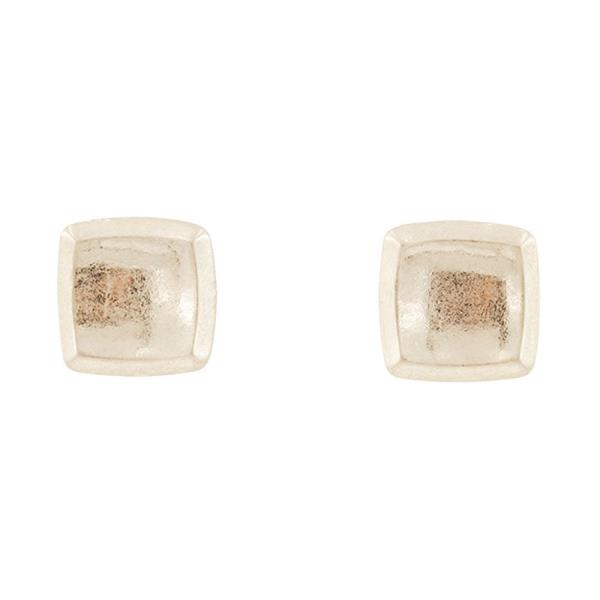 RESIN SQUARE STUD EARRING