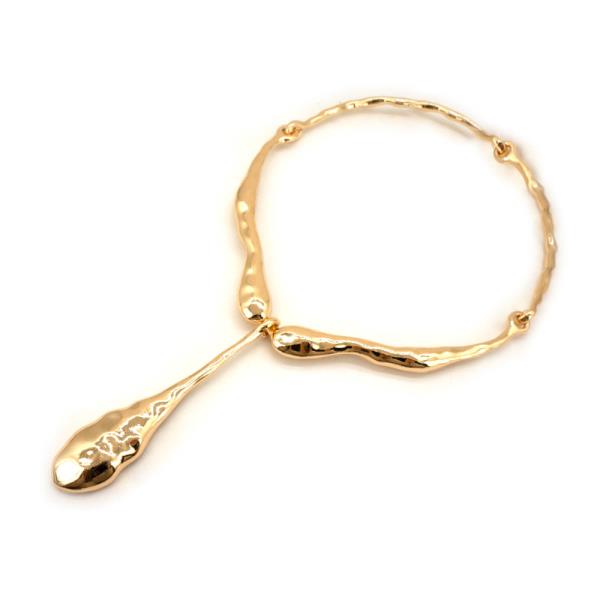 METAL ORGANIC BAR CHAIN NECKLACE