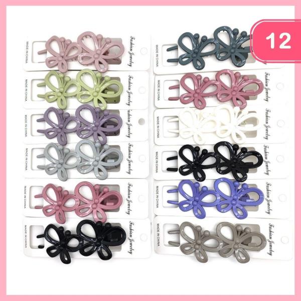 BUTTERFLY HAIR CLIP (12 UNITS)