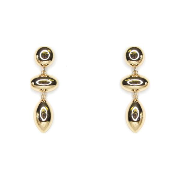PUFFY TEARDROP STUD EARRING