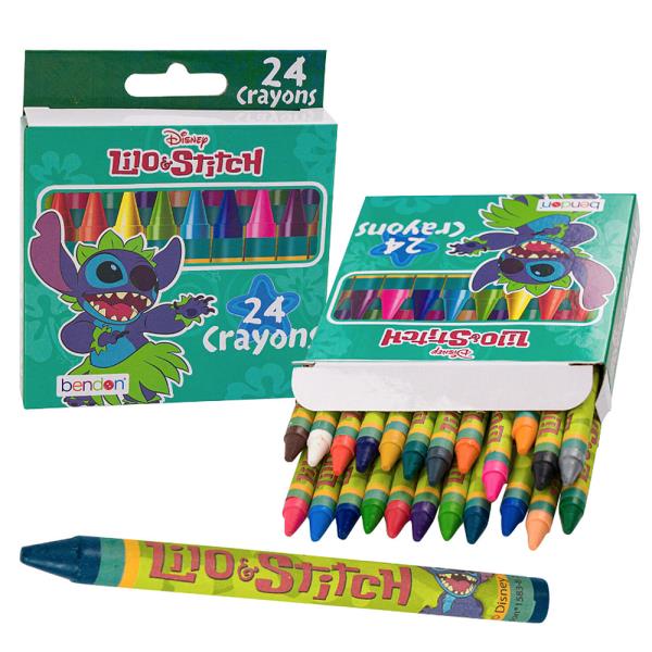DISNEY LILO AND STITCH 24PC CRAYONS