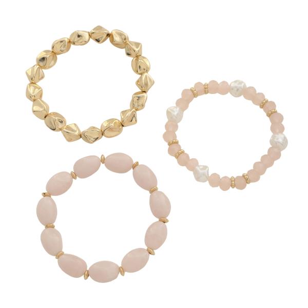 MIX BEADED BRACELET SET