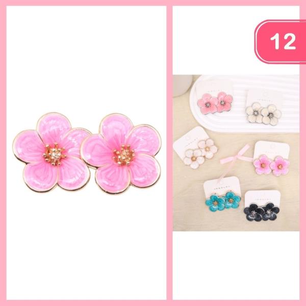 FLOWER POST EARRING (12 UNITS)