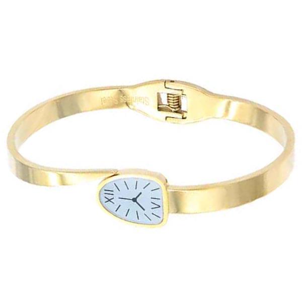 STAINLESS STEEL BLACK COLOR HINGED BANGLE BRACELET