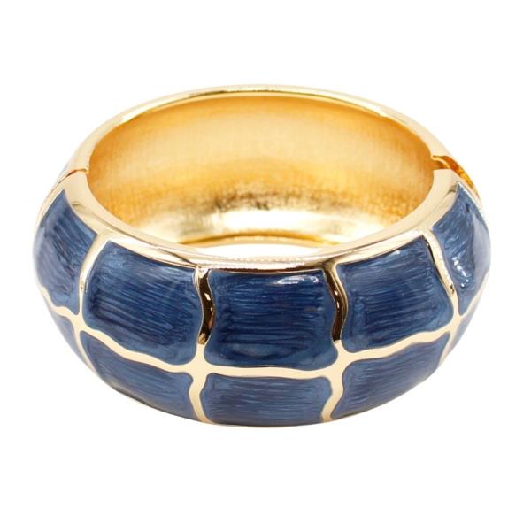 ENAMEL FILLED HINGED BRACELET