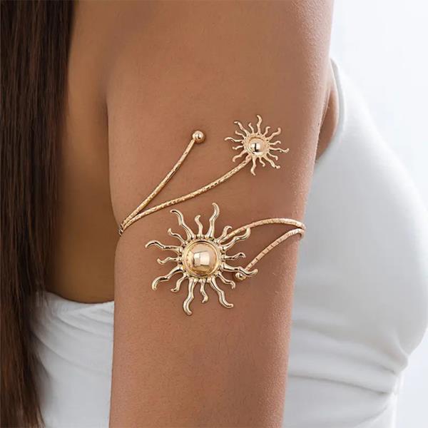 SUN PEARL ARM CUFF BRACELET
