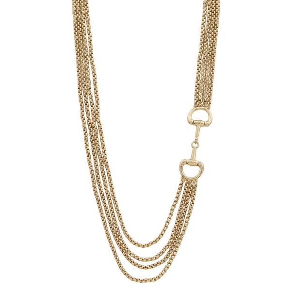 MULTI LAYERED CHAIN LINK NECKLACE