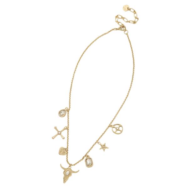 MIX CHARM CHAIN NECKLACE