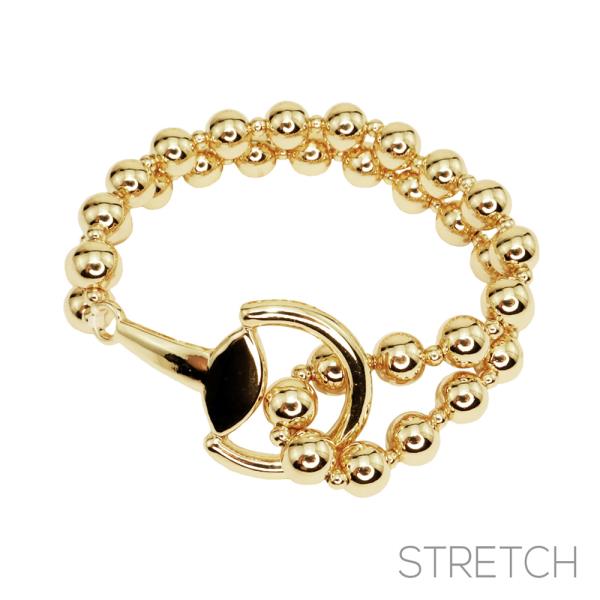 HORSEBIT METAL BEAD BRACELET