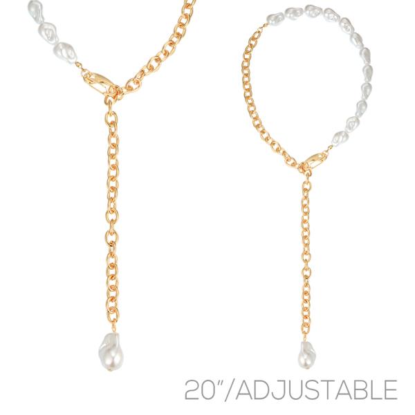 PEARL CHAIN Y NECKLACE
