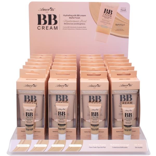 AMORUS BB HYDRATING SILK BB CREAM SET W 4 TESTERS (24 UNITS)