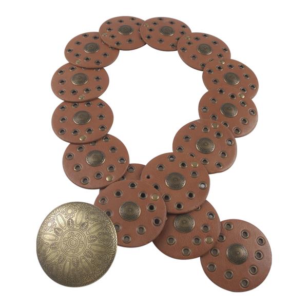 VINTAGE WESTERN STYLE ROUND Y2K BELT