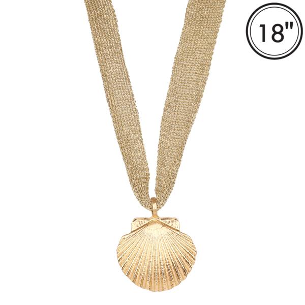 METAL FABRIC SEA LIFE NECKLACE