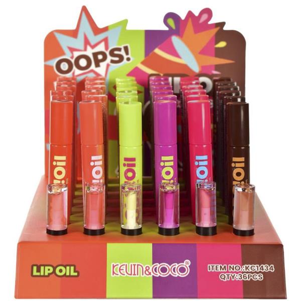 KEVIN AND COCO OOPS GENTLE COLORS LIP OIL (36 UNITS)