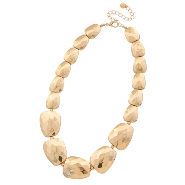METAL NECKLACE EARRING SET