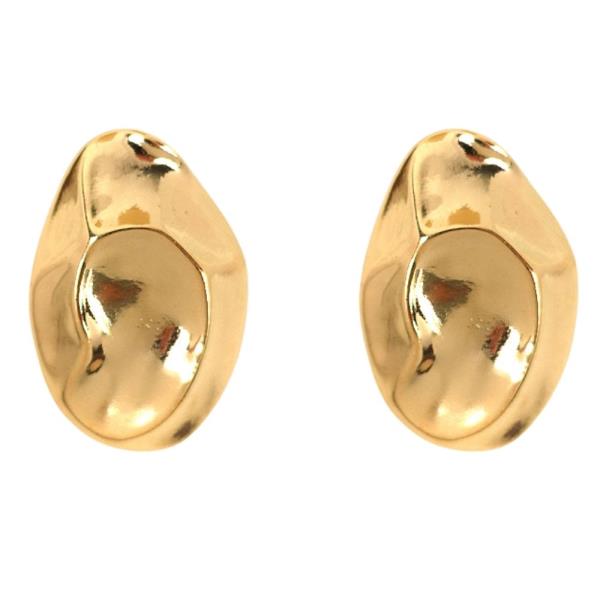 TEXTURED METAL POST EARRING