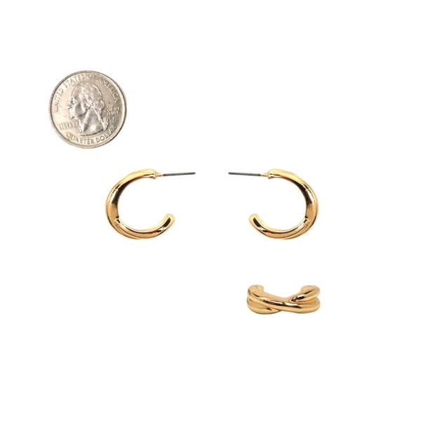 HUGGIE HOOP EARRING