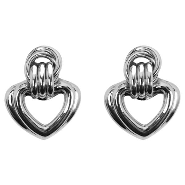 HEART POST DANGLE EARRING