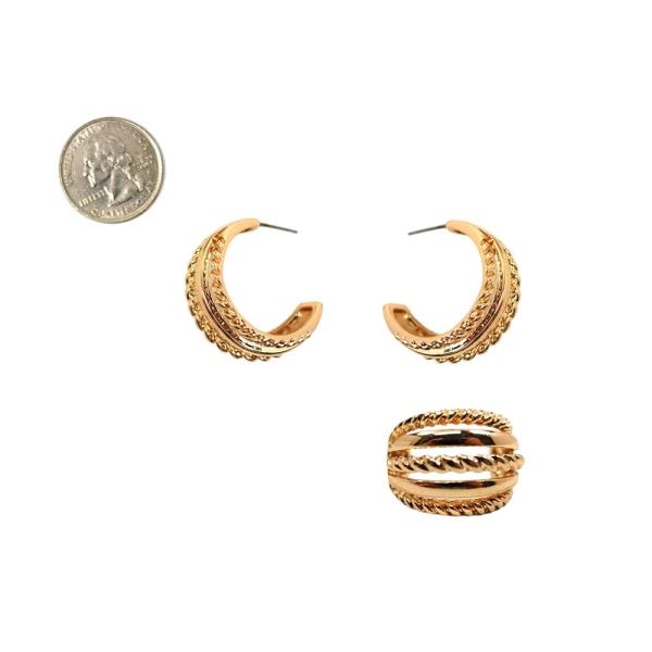 METAL POST EARRING