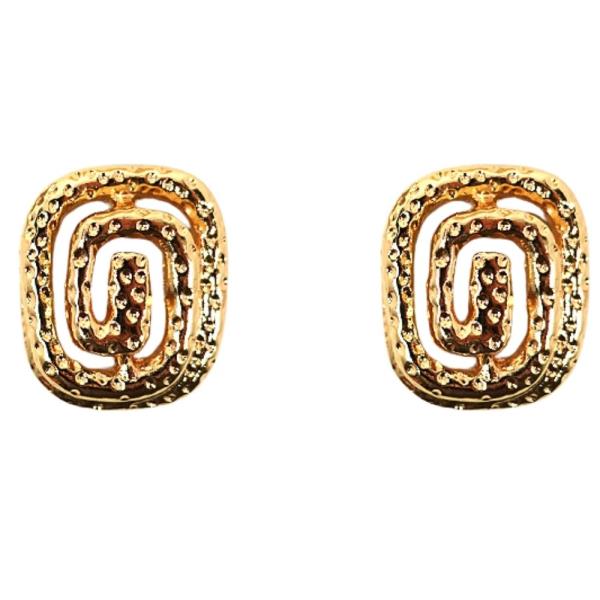 MAZE POST EARRING