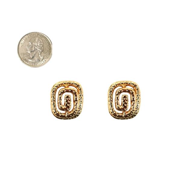 MAZE POST EARRING