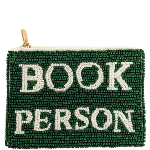 SEED BEAD BOOK PERSON COIN PURSE BAG