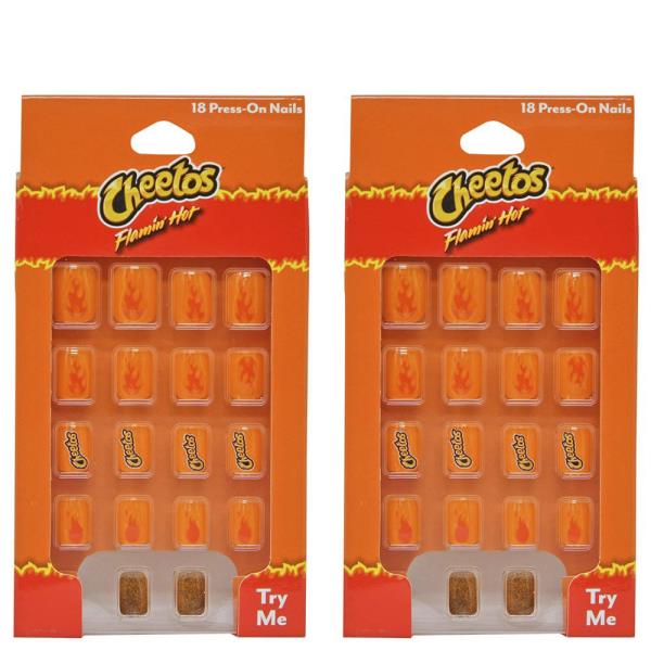 FLAMIN HOT CHEETOS PRESS ON NAILS