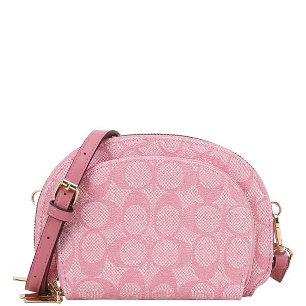ROUND OVAL PRINT CROSSBODY BAG