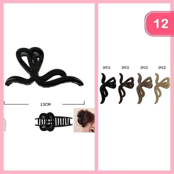 HAIR CLAW CLIP (12 UNITS)