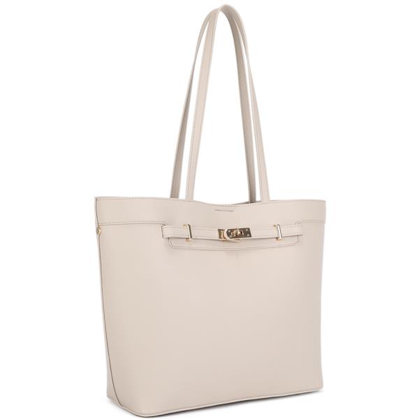 MODERN TEXTURED SHOULDER TOTE BAG