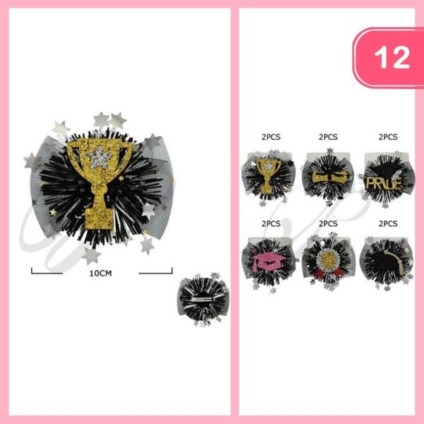 GRADUATION HAIR CLIP (12 UNITS)