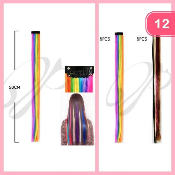 COLORFUL FAUX HAIR PIN (12 UNITS)