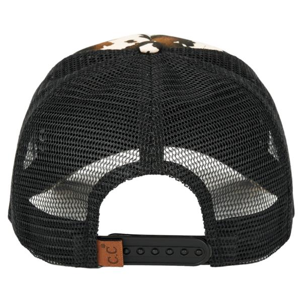 COW PATTERN TRUCKER HAT