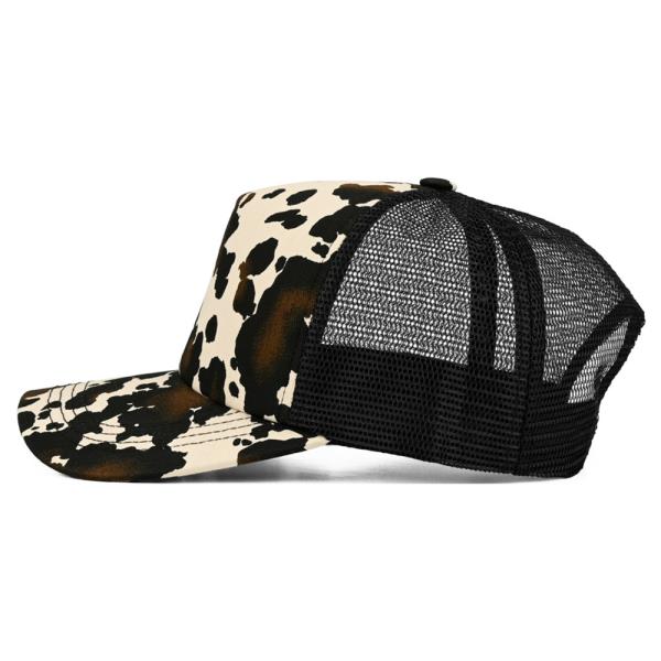 COW PATTERN TRUCKER HAT