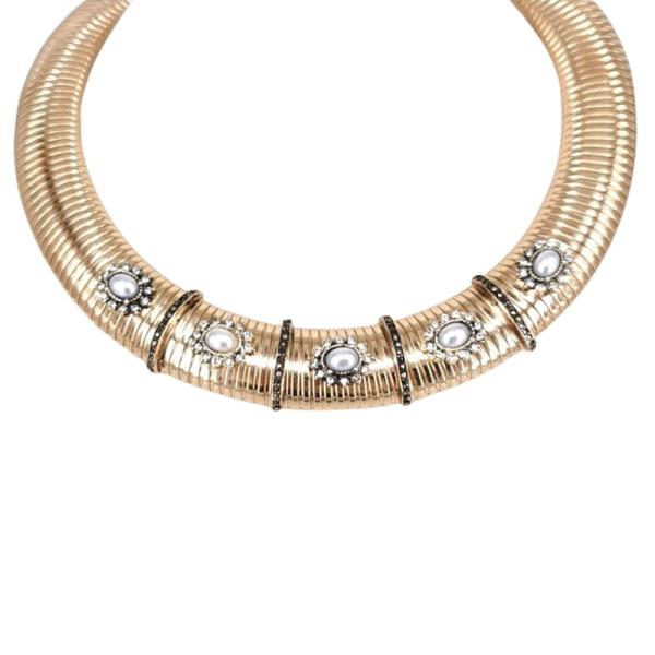 METAL LION HEAD CHOKER NECKLACE